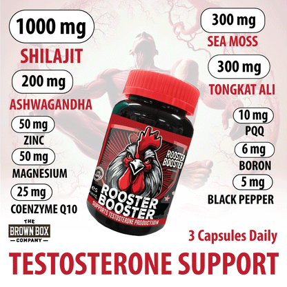 Rooster Booster Shilajit Ashagandha Tongkat Ali Sea Moss