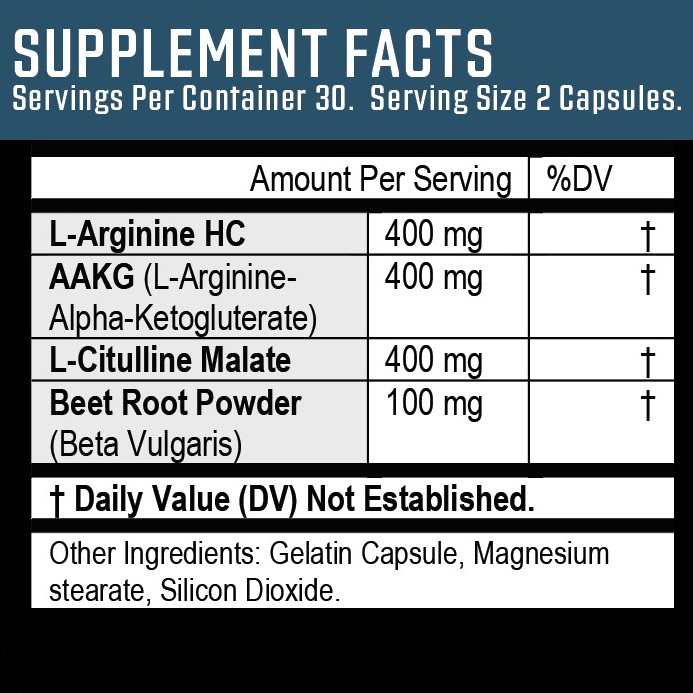 Wolf Power Ingredient L-arginine HC L-Citulline